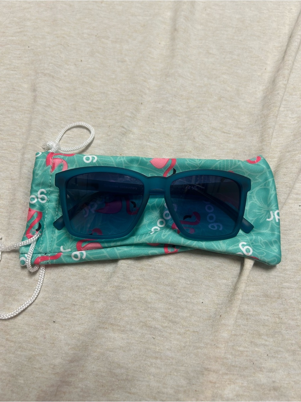 Goodr Sunglasses LFG Dungaree Debauchery  Retired Matte Blue Gradient Polarized